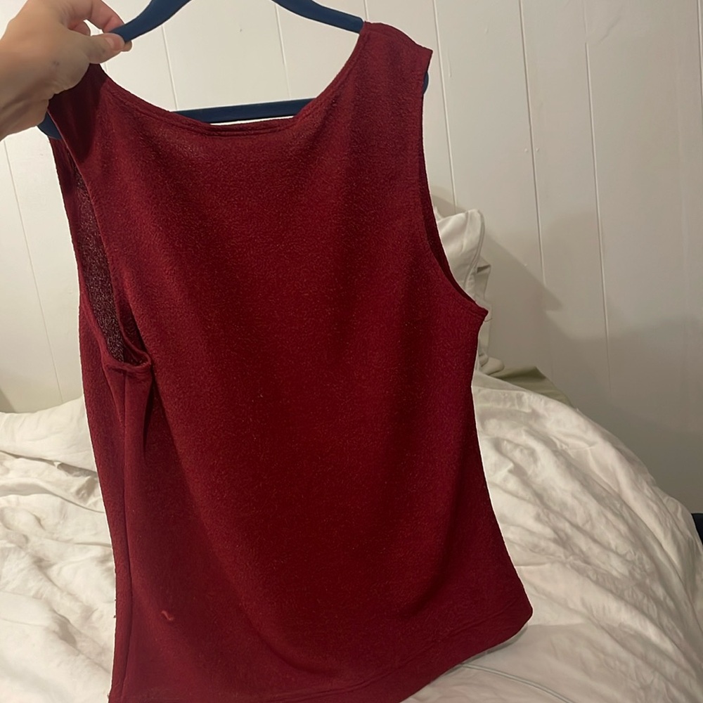 Red vintage La Belle tank top size medium